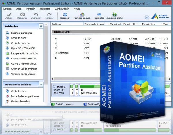 Программа AOMEI Partition Assistant Pro